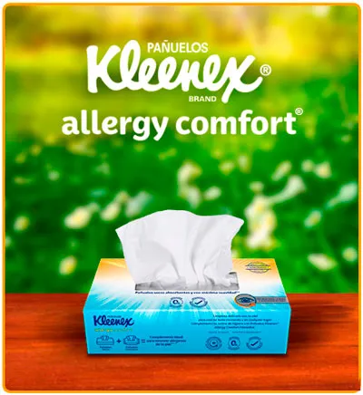 Pañuelos secos desechables Kleenex Allergy